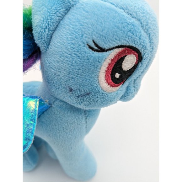 Ty Sparkle My Little Pony 2014 Blue 8" Plush Rainbow Dash - Picture 3 of 6